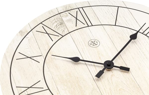 NeXtime NX-7345WI Väggklocka NXt Paul Dia 40cm Trä Vit