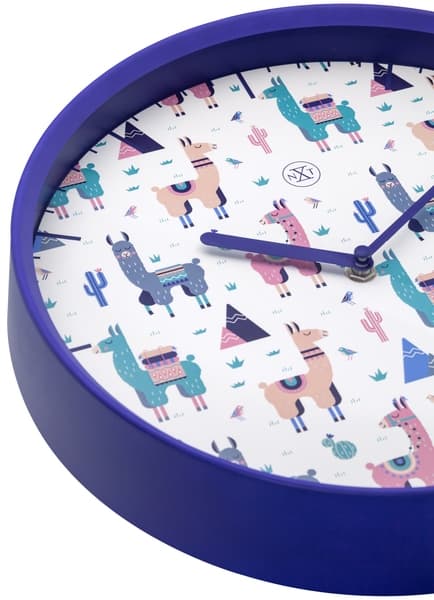 NeXtime NX-7352 Vægur NXt Alpalca Dia 30cm Plast Blå