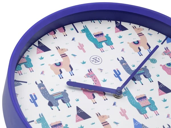 NeXtime NX-7352 Vægur NXt Alpalca Dia 30cm Plast Blå