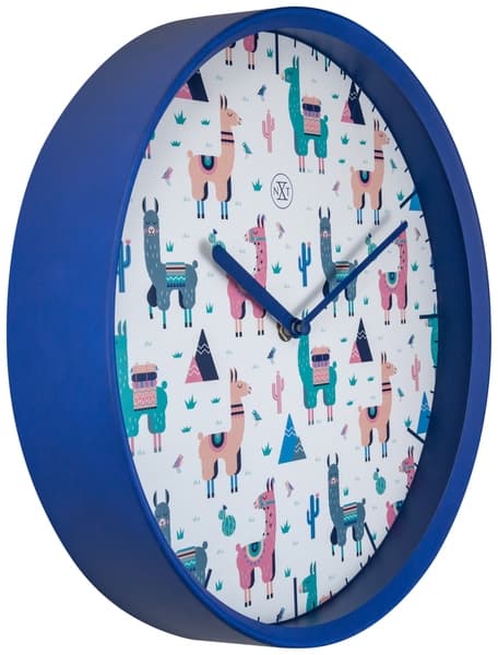 NeXtime NX-7352 Vægur NXt Alpalca Dia 30cm Plast Blå