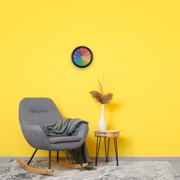 NeXtime NX-7361DI farverigt vægur - 36 cm - Silent Clock - Flerfarvet - NXt By - "Joy"