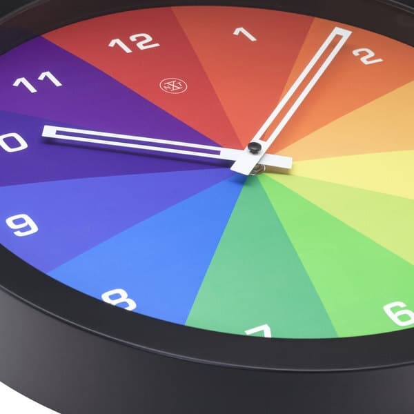 NeXtime NX-7361DI farverigt vægur - 36 cm - Silent Clock - Flerfarvet - NXt By - "Joy"