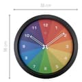 Miniatyrbillede 7 af 8: NeXtime NX-7361DI farverigt vægur - 36 cm - Silent Clock - Flerfarvet - NXt By - "Joy"