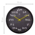 Miniatyrbild 7 av 8: NeXtime NX-7363ZW Math Väggklocka - 30 cm - Tyst klocka - Beräkningsformel Design - NXt By - "Maths"