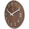 Miniatyrbillede 3 af 8: NeXtime NE-3284BR Stort vægur - 50 cm - Silent Clock - Valnøddetræ - "Precious"