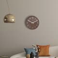 Miniatyrbillede 4 af 8: NeXtime NE-3284BR Stort vægur - 50 cm - Silent Clock - Valnøddetræ - "Precious"