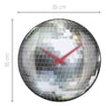 Miniatyrbillede 8 af 8: NeXtime NE-3293 Silent Wall Clock - 35cm - Disco Kugle - Kuppelformet glas - "Disco Ball"