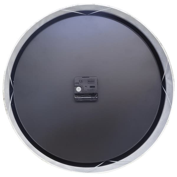 NeXtime NE-3290ZI Landligt vægur - 39 cm - Silent Clock - Hvid/sølv - "Classic"