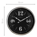 Miniatyrbillede 8 af 8: NeXtime NE-3290ZI Landligt vægur - 39 cm - Silent Clock - Hvid/sølv - "Classic"