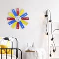 Miniatyrbillede 4 af 8: NeXtime NE-3285DI Design vægur - 40 cm - Silent Clock - Flerfarvet - Akryl - "Plexi"