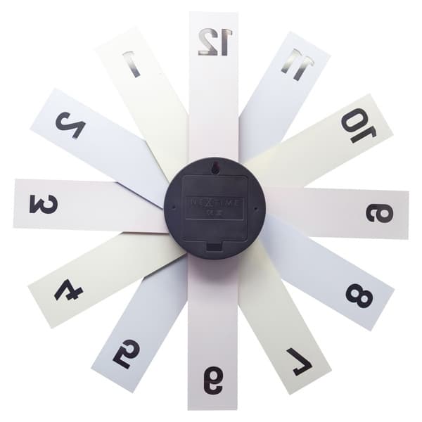 NeXtime NE-3285DI Design vægur - 40 cm - Silent Clock - Flerfarvet - Akryl - "Plexi"