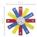 Miniatyrbillede 8 af 8: NeXtime NE-3285DI Design vægur - 40 cm - Silent Clock - Flerfarvet - Akryl - "Plexi"