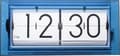 Miniatyrbild 1 av 5: NeXtime NE-5209BL Bord/väggklocka Big Flip 36x16,7x8,5cm Akrylblå