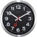 Miniatyrbild 1 av 7: NeXtime NE-3998ARZW Väggklocka 'Station' Ø19 Cm, Borstad Aluminium Svart