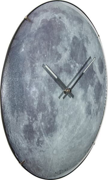 NeXtime NE-3164 vægur Dia. 35 cm, konveks glas, 'blue Moon Dome'