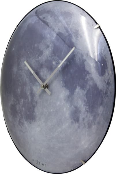 NeXtime NE-3164 vægur Dia. 35 cm, konveks glas, 'blue Moon Dome'