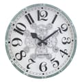 Miniatyrbild 1 av 6: NeXtime NE-3282WI Gear Clock Henry 50 cm + Moving Gears Vit