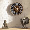 Miniatyrbillede 4 af 8: NeXtime NE-3283ZW Gear Ur William + Moving Gears 50 cm Sort