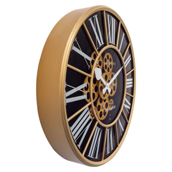 NeXtime NE-3283ZW Gear Ur William + Moving Gears 50 cm Sort