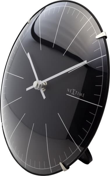 NeXtime NE-3506ZW Vægur Big Stripe Ø20 Glass Sort