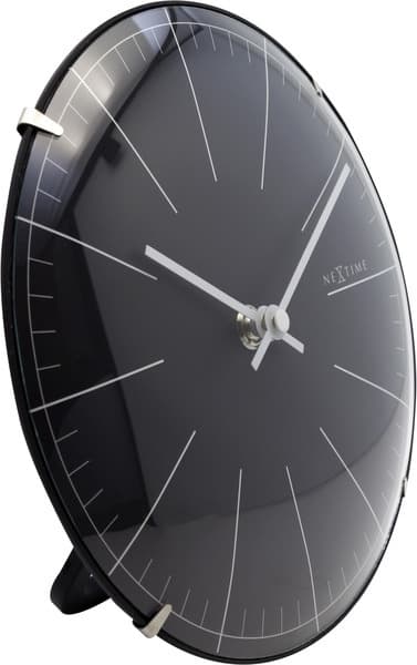 NeXtime NE-3506ZW Vægur Big Stripe Ø20 Glass Sort