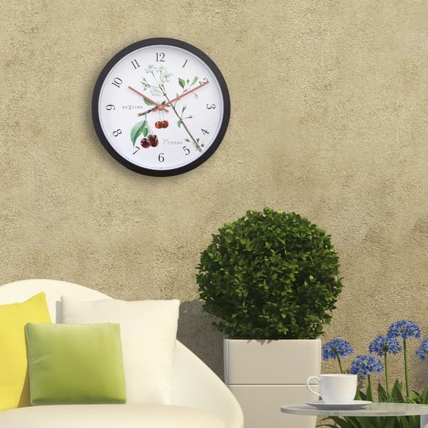NeXtime NE-4314 Udendørs ur Prunus 30,5 cm Sort/Hvid
