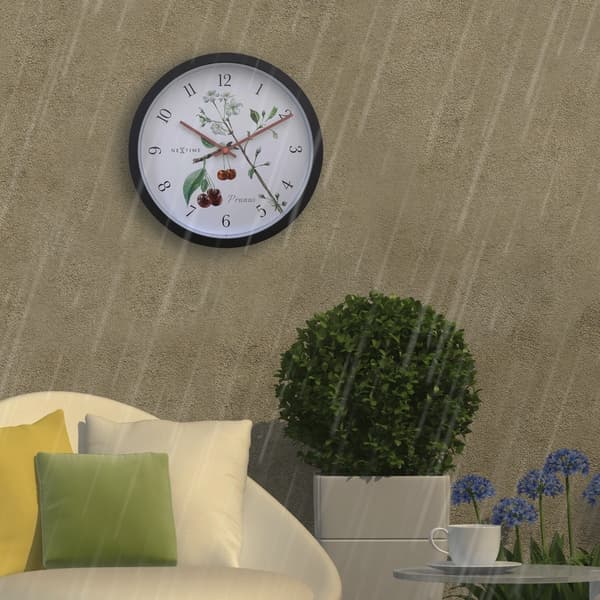NeXtime NE-4314 Udendørs ur Prunus 30,5 cm Sort/Hvid