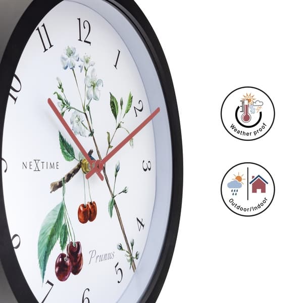 NeXtime NE-4314 Udendørs ur Prunus 30,5 cm Sort/Hvid