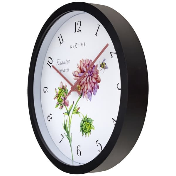 NeXtime NE-4317 Utomhusklocka Knautia 30,5 cm Svart/Vit