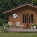 Miniatyrbild 5 av 9: NeXtime NE-4317 Utomhusklocka Knautia 30,5 cm Svart/Vit