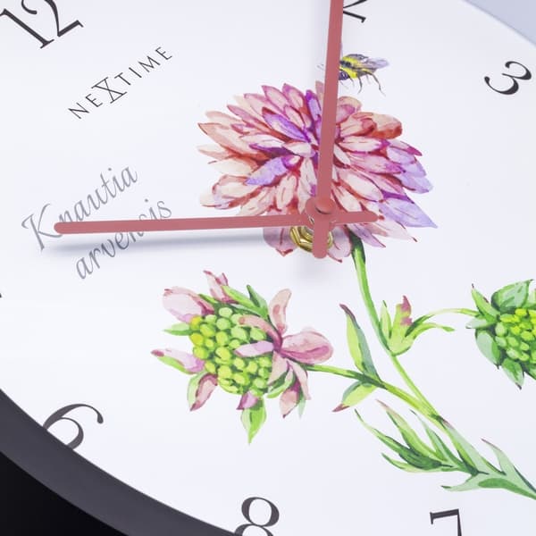 NeXtime NE-4317 Utomhusklocka Knautia 30,5 cm Svart/Vit