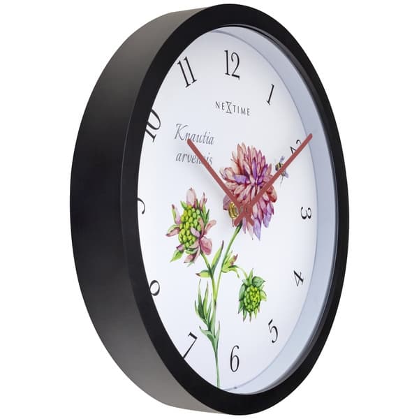 NeXtime NE-4317 Utomhusklocka Knautia 30,5 cm Svart/Vit