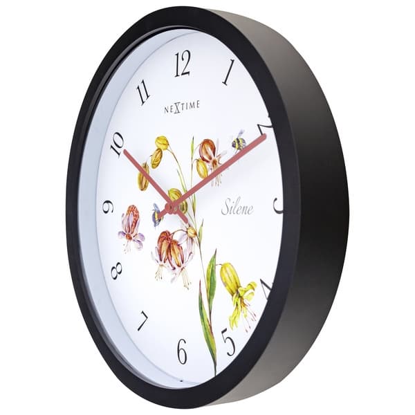 NeXtime NE-4316 Utomhusklocka Silene 30,5 cm Svart/Vit