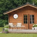 Miniatyrbild 8 av 9: NeXtime NE-4316 Utomhusklocka Silene 30,5 cm Svart/Vit