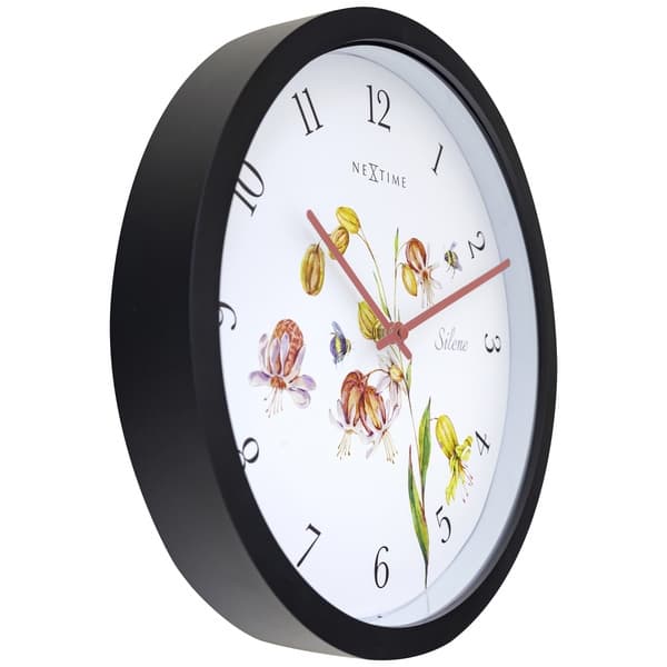 NeXtime NE-4316 Utomhusklocka Silene 30,5 cm Svart/Vit