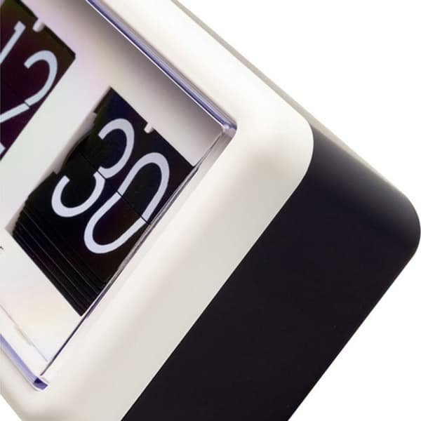NeXtime NE-5228WI Flip Clock 18x10x7 cm Hvid/Sort
