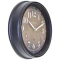 Miniatyrbillede 2 af 9: NeXtime NE-4318BR Udendørs ur Jasmine + Termo- og hydrometer 23,5 cm Sort/Kobber