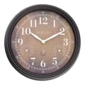 Miniatyrbillede 1 af 9: NeXtime NE-4318BR Udendørs ur Jasmine + Termo- og hydrometer 23,5 cm Sort/Kobber