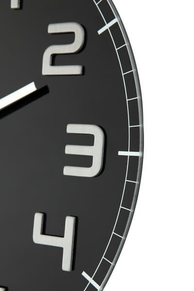 NeXtime NE-8817ZW Vægur Dia. 30 x 3,5 cm, glas, sort, 'Classy Round'