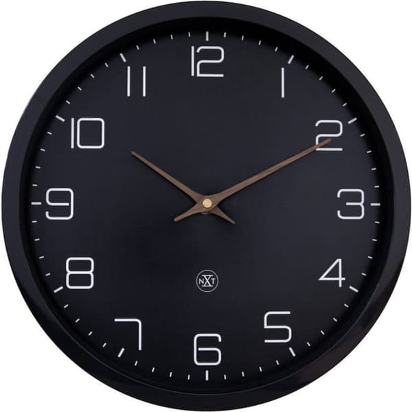 NeXtime NX-7373ZW Vægur ECO 30 cm Sort