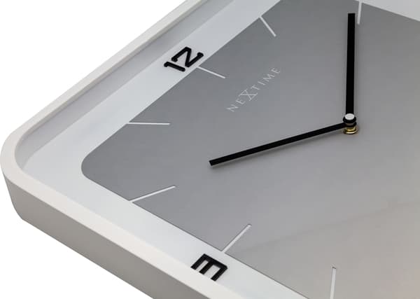 NeXtime NE-3518WI Vægur Firkantet Væg 40 x 40 x 4 Cm Hvid
