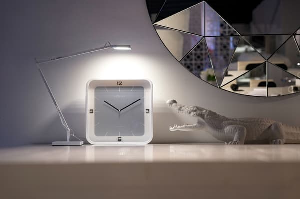 NeXtime NE-3518WI Vægur Firkantet Væg 40 x 40 x 4 Cm Hvid