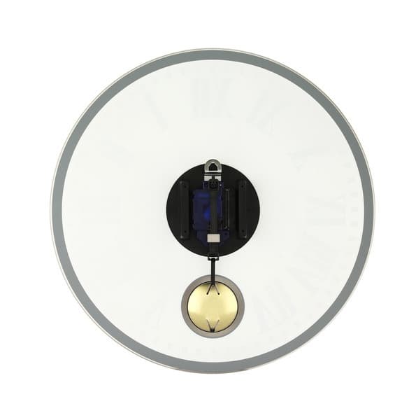NeXtime NE-8162 vægur Dia. 43 x 4,2 cm, glas, hvid, 'Romana'