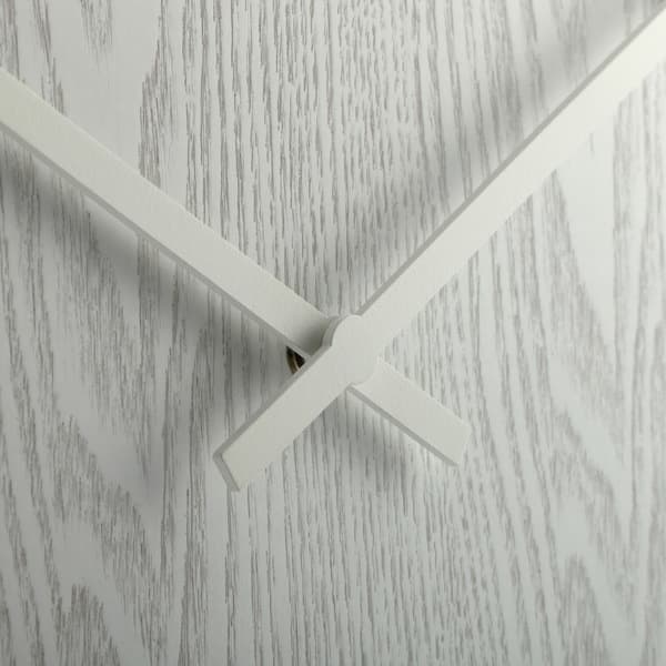 NeXtime NE-3095WI Väggklocka Dia. 53 x 3 cm, Trä, Vit, 'Wood Wood Big'