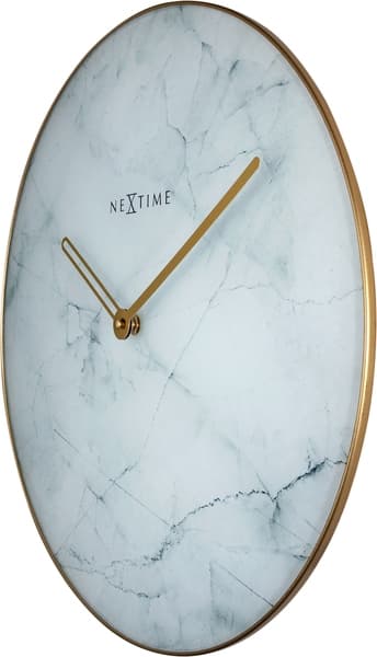 NeXtime NE-8189WI Vægur Marmor Ø 40 Cm Hvid