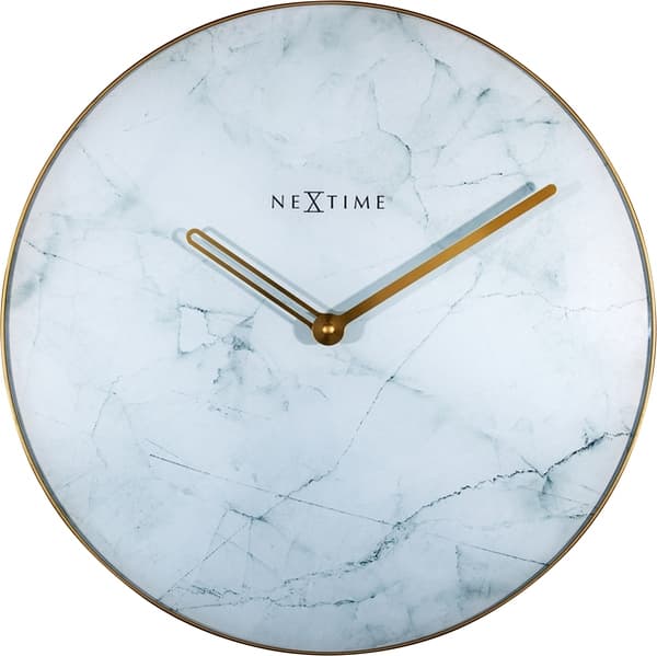 NeXtime NE-8189WI Vægur Marmor Ø 40 Cm Hvid