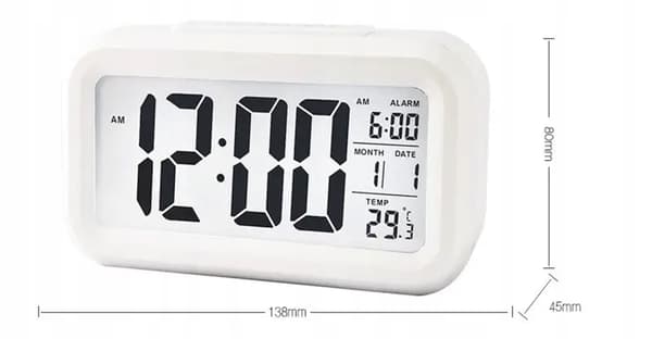 VÆKKER UR LED DISPLAY ELEKTRONISK DIGITALT