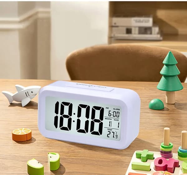 VÆKKER UR LED DISPLAY ELEKTRONISK DIGITALT