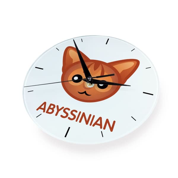 Abyssinian - MDF-ur med grafik og inskriptionen af Art-Dog-mærket