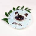 Pikkukuva 4 / 4: Birman - MDF-kello Art-Dog-merkkigrafiikalla ja -kirjoituksella